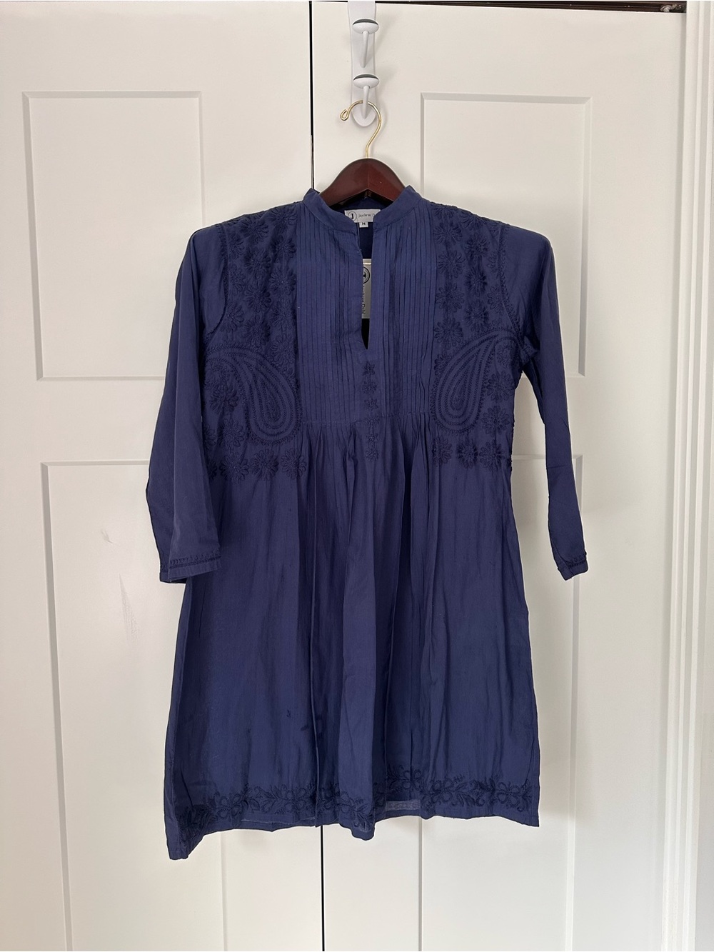 Jayshree Dalal Navy Pintuck‎  Dress